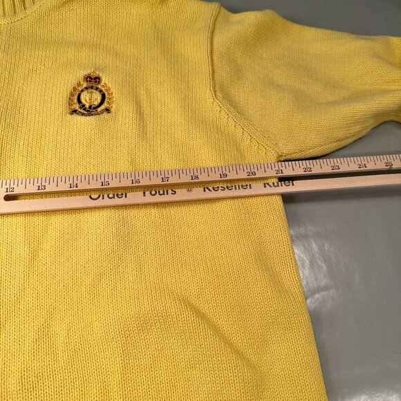 Ralph Lauren Nautical Lacoste Sweater Mens Vintage Embroidered Crest Classic - Picture 14 of 16